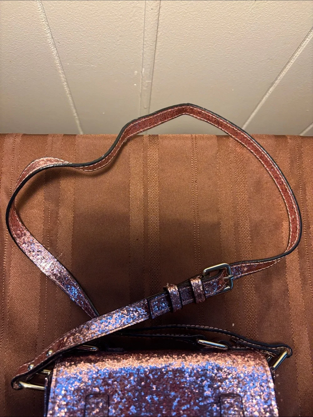 Kate Spade NY Girls' Glitter Scout Crossbody Bag Rose Pink (EUC/GUC - see pics)